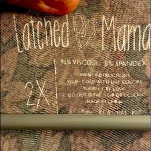 Latched mamma motif midi dress